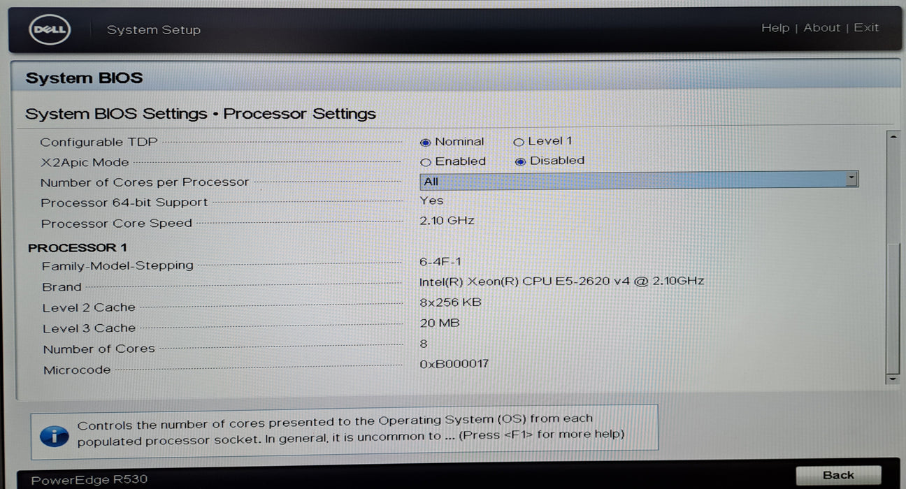 Dell PowerEdge R530 8x 3.5" | 1x Xeon E5-2620 v4 @2.10GHz, 16GB DDR4, H330 Mini