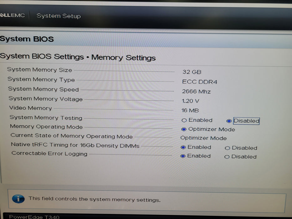 Dell PowerEdge T340 - Xeon E-2234 32GB DDR4 NO HDD PERC H330 350W PSU