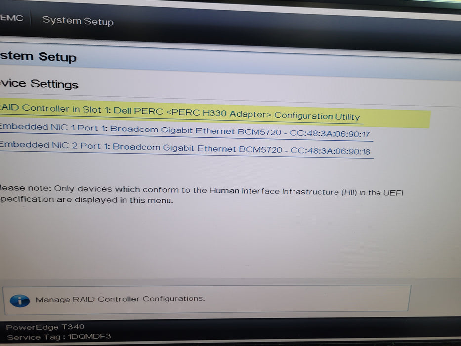 Dell PowerEdge T340 - Xeon E-2234 32GB DDR4 NO HDD PERC H330 350W PSU