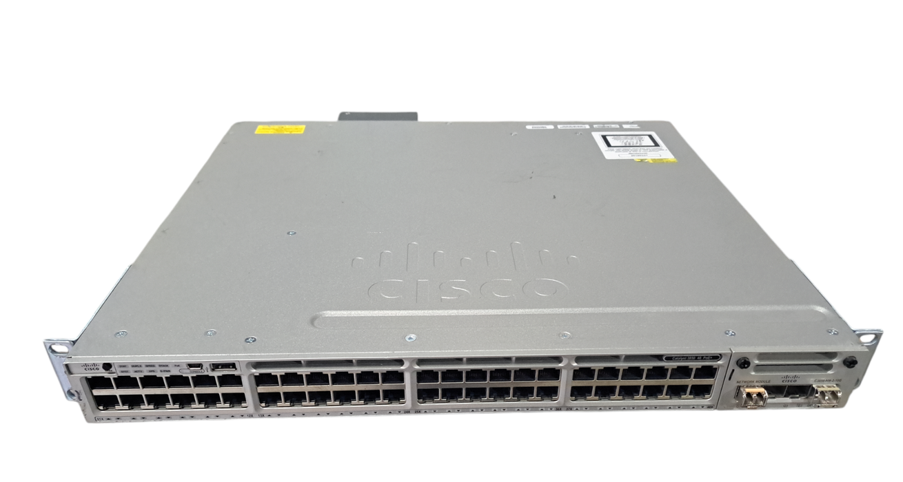 Cisco Catalyst WS-C3850 48 Port PoE Switch w/C3850-NM-2-10G Module