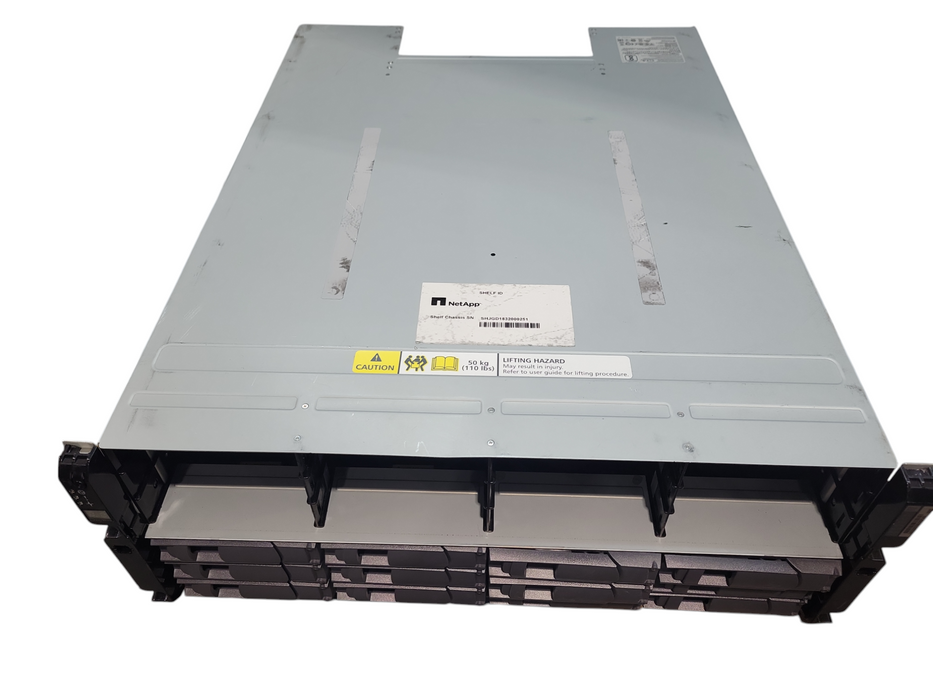 NetApp NAJ-0801 24-Bay 3.5" SAS Disk Shelf w/ Dual IOM6 Controllers | No HDD