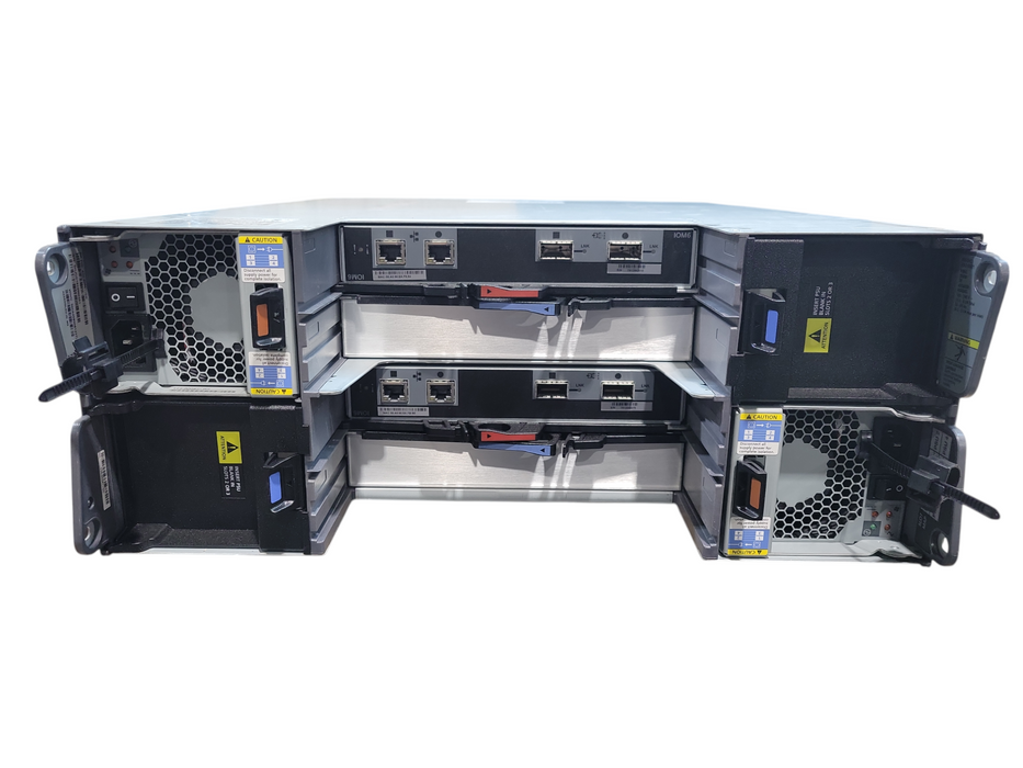 NetApp NAJ-0801 24-Bay 3.5" SAS Disk Shelf w/ Dual IOM6 Controllers | No HDD