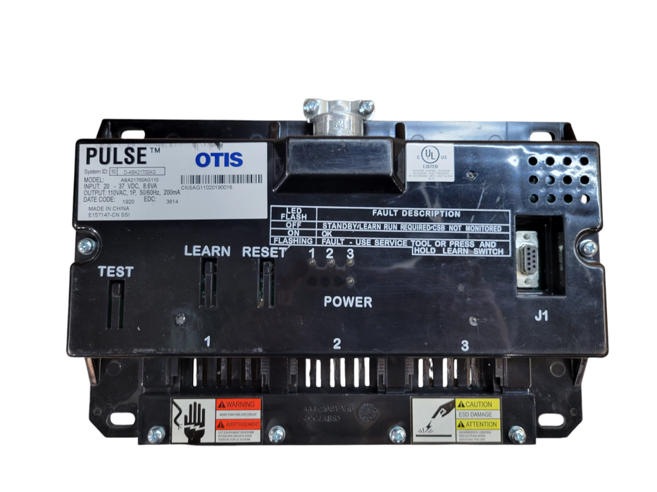 OTIS ABA21700AG13 Pulse™ CSB Monitor for 34 kN and 43 kN Input 20-37VDC 8.6VA