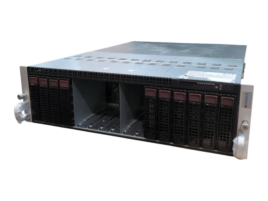 Supermicro CSE-938 16x LFF Server w/ 8x X9SCD-F (Total 192GB RAM) , 1x PSU