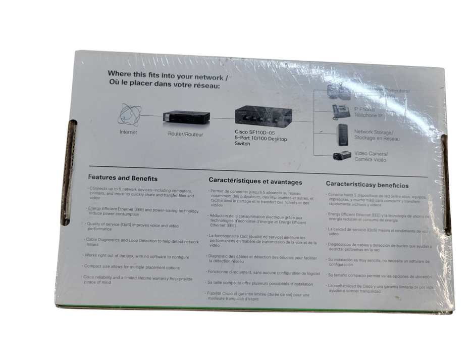 Cisco SF110D-05 5-Port 10/100 Desktop Switch