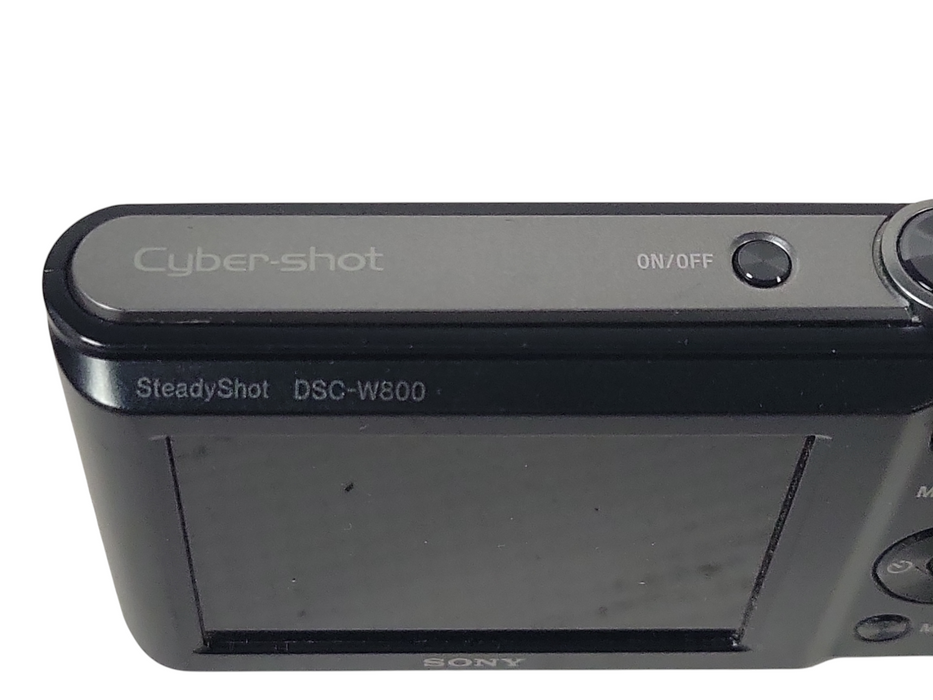 Sony Cybershot DSC-W800 Digital Camera 20.1MP 5x Optical Zoom No Charger/SD Card