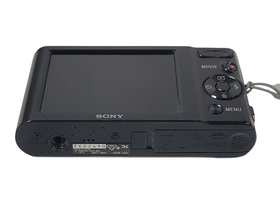 Sony Cybershot DSC-W800 Digital Camera 20.1MP 5x Optical Zoom No Charger/SD Card
