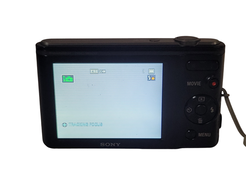 Sony Cybershot DSC-W800 Digital Camera 20.1MP 5x Optical Zoom No Charger/SD Card