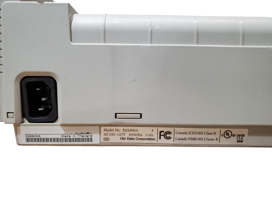 OKI Microline 320 Turbo 9 Pin DOT Matrix Printer - D22800A *READ*