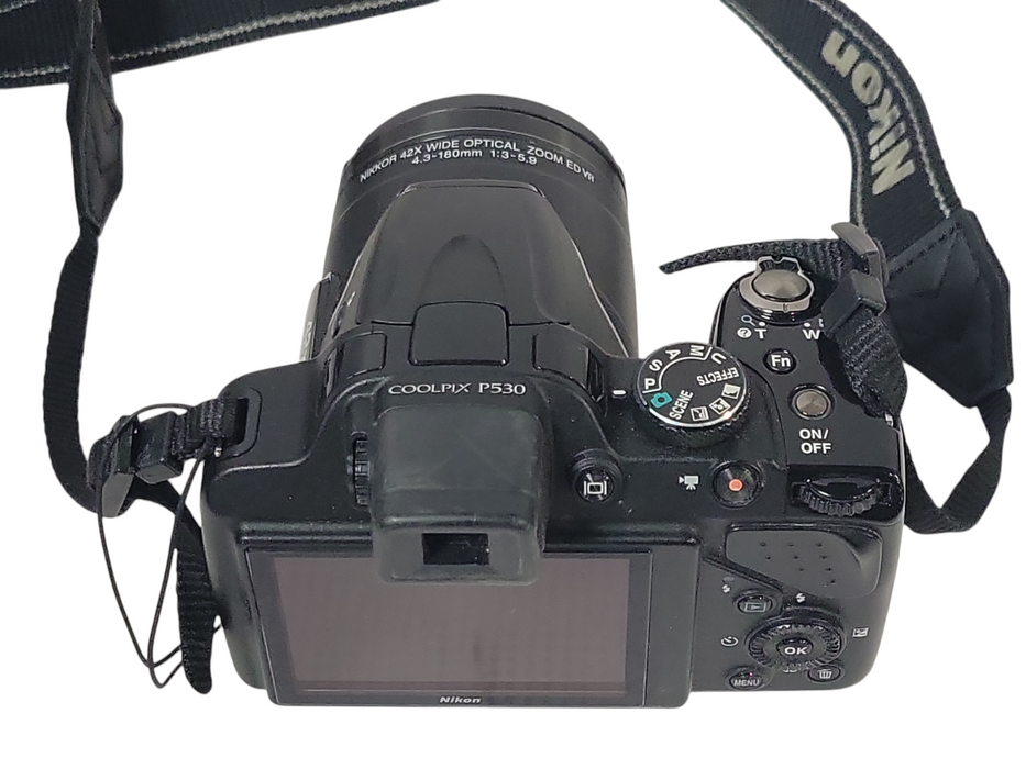 Nikon Coolpix P530 Black Digital Camera 42x Zoom 16.1 MP, No SD card