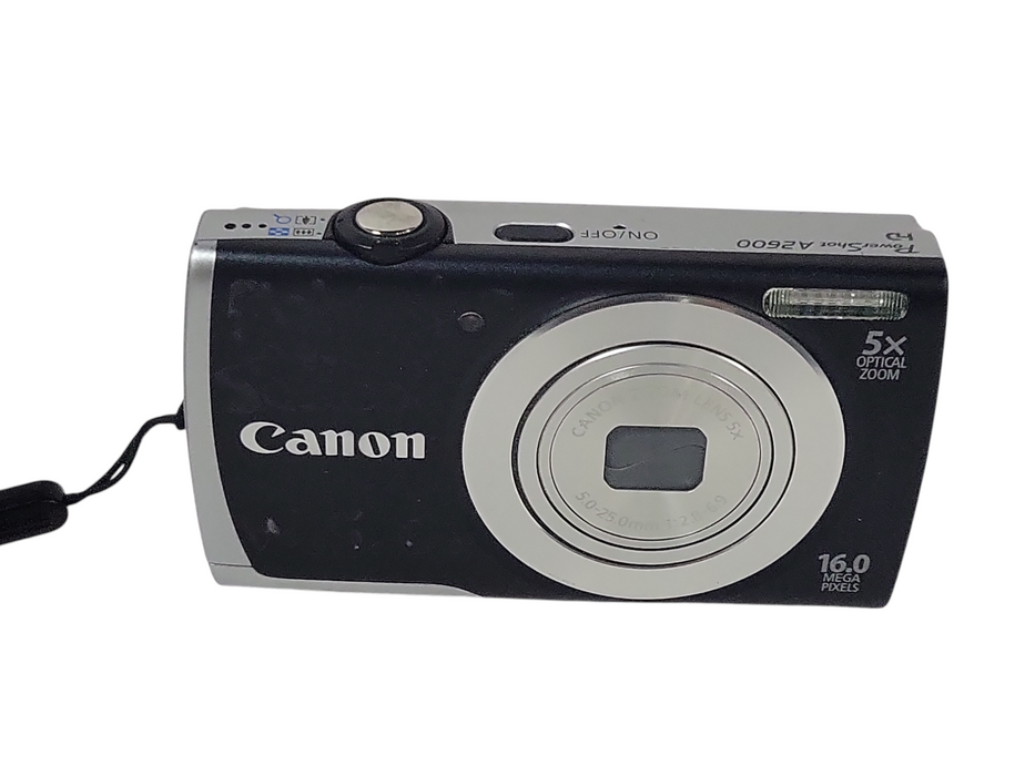 Canon PowerShot A2600 Digital Camera 16.0 MP 5x Optical Zoom, READ