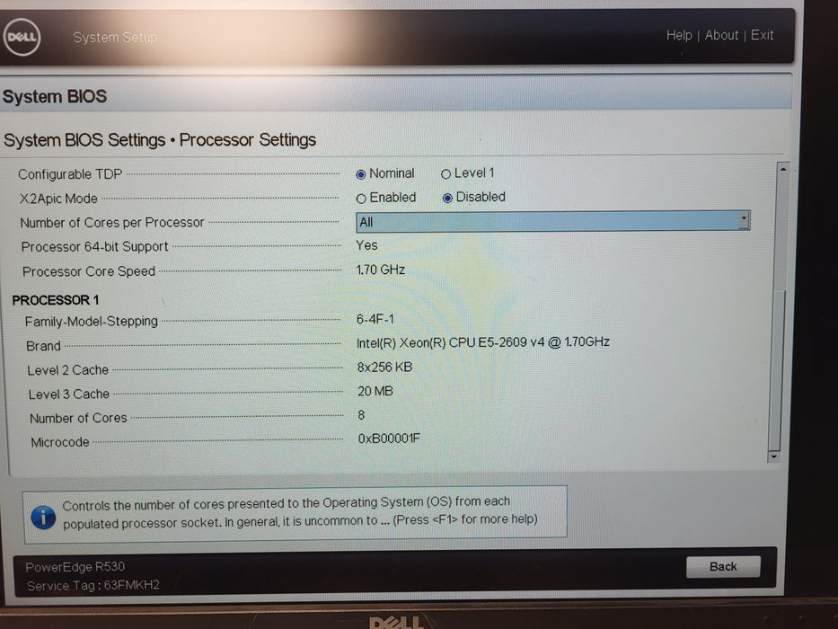 Dell PowerEdge R530 8x 3.5" | 1x Xeon E5-2609 v4 @1.7GHz, 16GB DDR4, H730 Mini