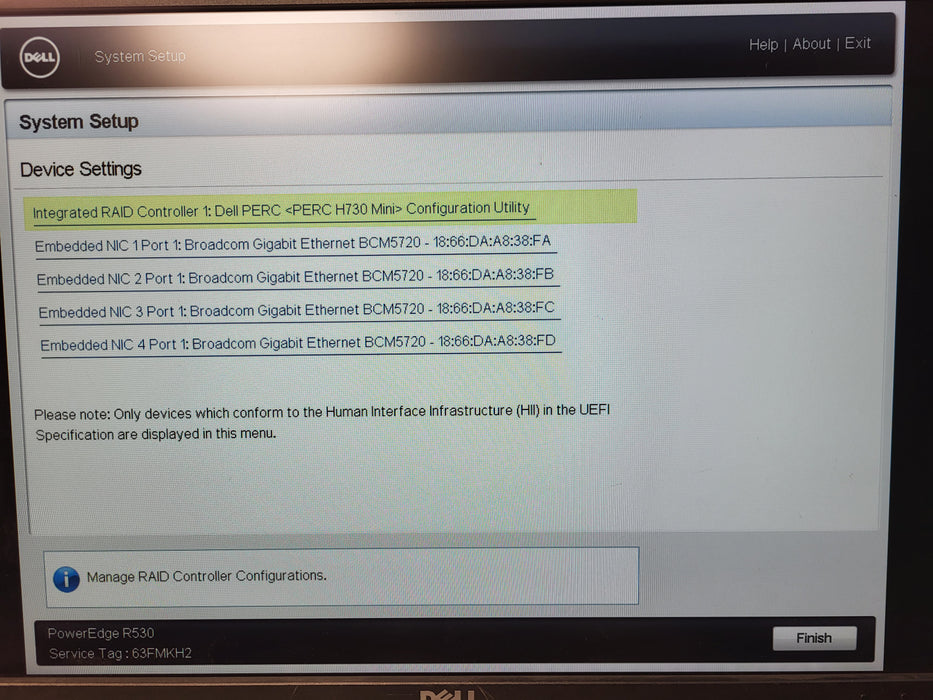 Dell PowerEdge R530 8x 3.5" | 1x Xeon E5-2609 v4 @1.7GHz, 16GB DDR4, H730 Mini