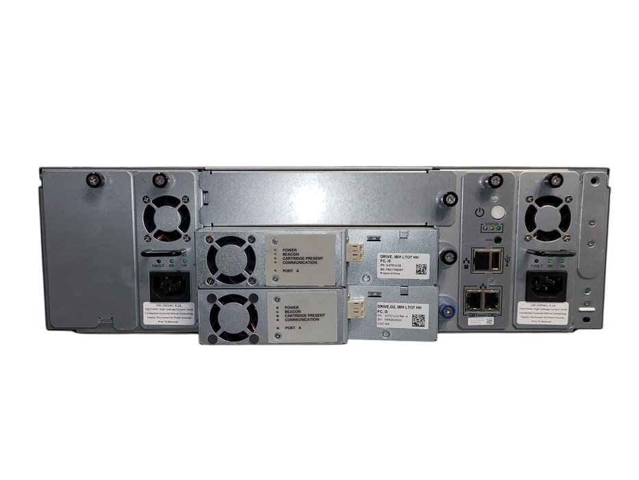 Quantum Scalar i3 Tape Library w/ 2x IBM LTO-7 HH Tape Drive 38L7175