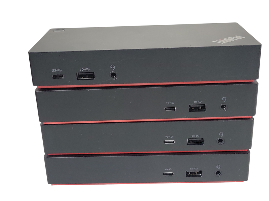 Lot of 4x Lenovo ThinkPad Universal USB-C Dock 3x Type 40AY and 3x 40AS
