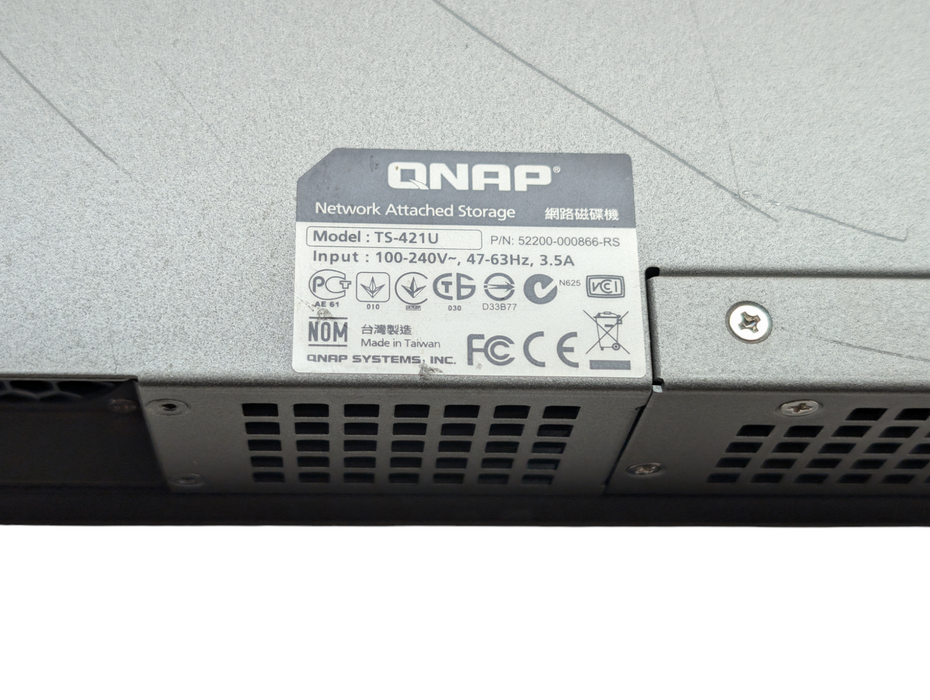 QNAP TS-421U Network Attached Storage 4 Bay NAS