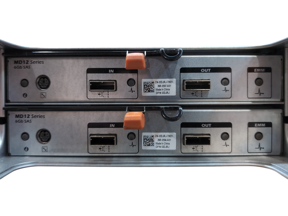 Dell EMC PowerVault MD1200 w/ 2x 03DJRJ 6GB SAS Module