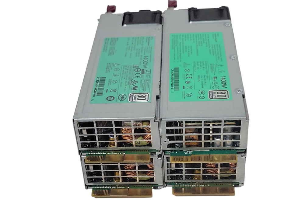 Lot of 4x HP 1400W 80 Plus Platinum Power Supply GPN:733427-001
