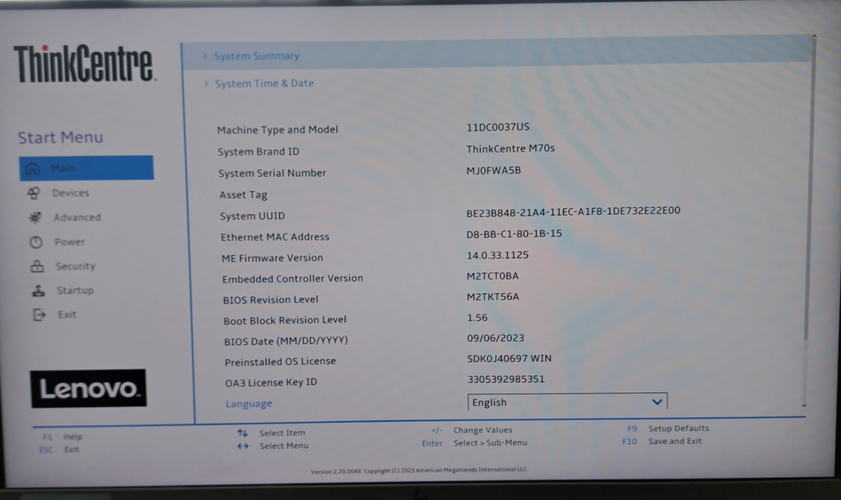 Lenovo ThinkCentre M70s | Intel Core i5-10400 @2.90GHz, 16GB DDR4, NO HDD