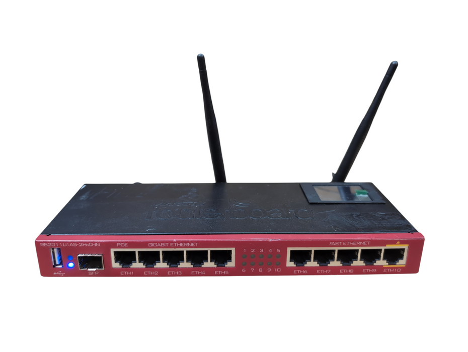 MIKROTIK ROUTERBOARD RB2011UIAS-2HND-IN, No AC Adapter