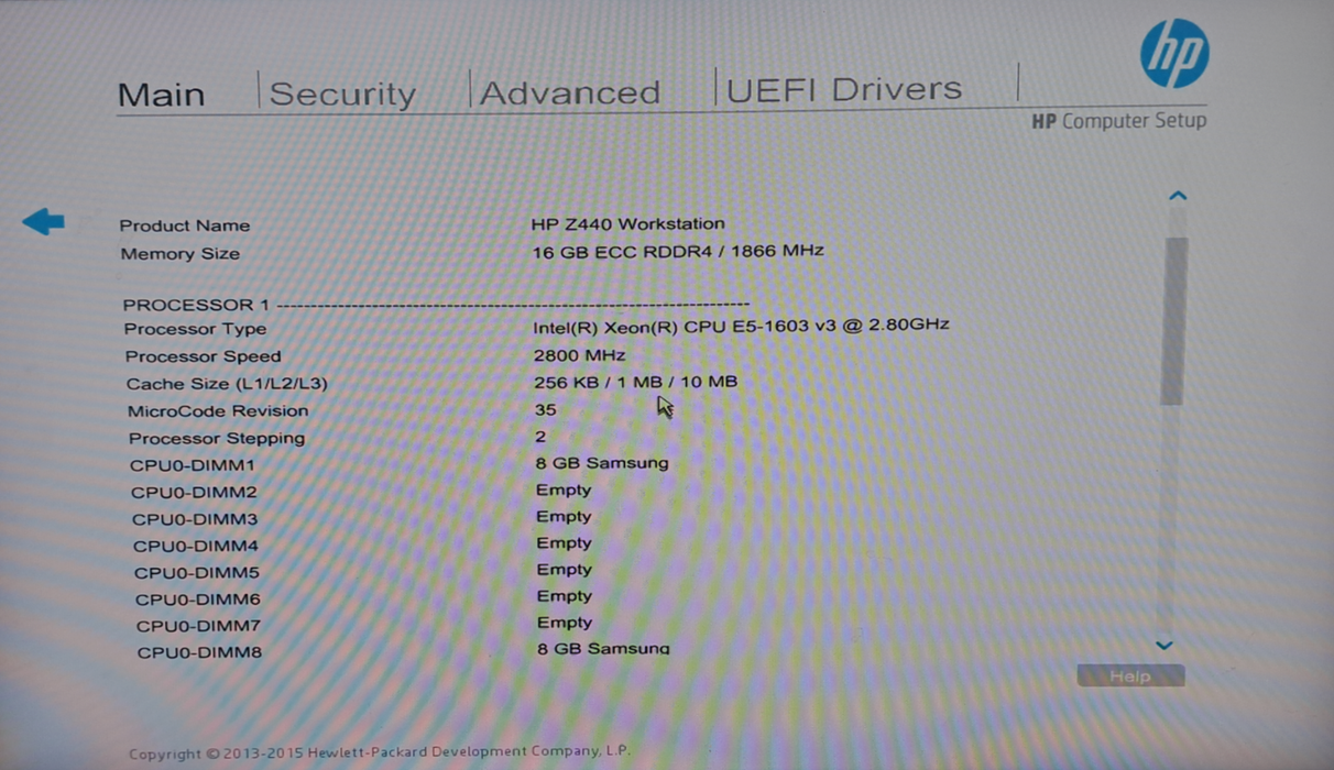 HP Z440 SFF Workstation | Xeon E5-1603 V3 | 16 GB RAM | Quadro P400 | No HDD