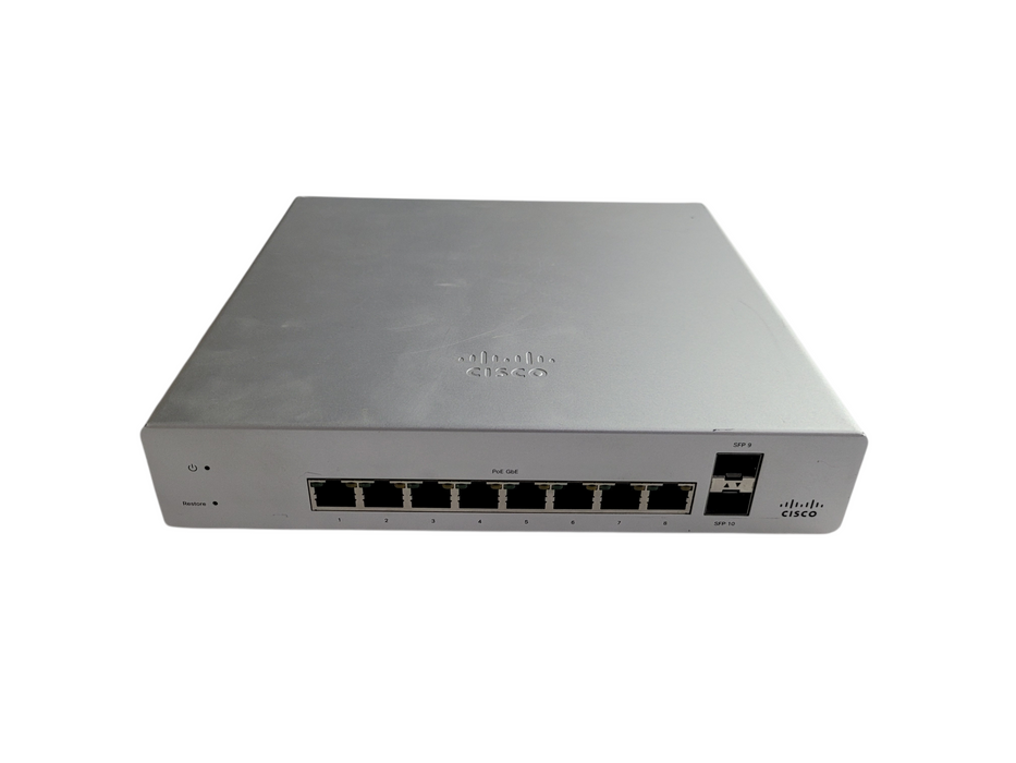 Cisco Meraki MS220-8P-HW | 8-Port Gigabit PoE 2x SFP Managed Switch  (UNCLAIMED)