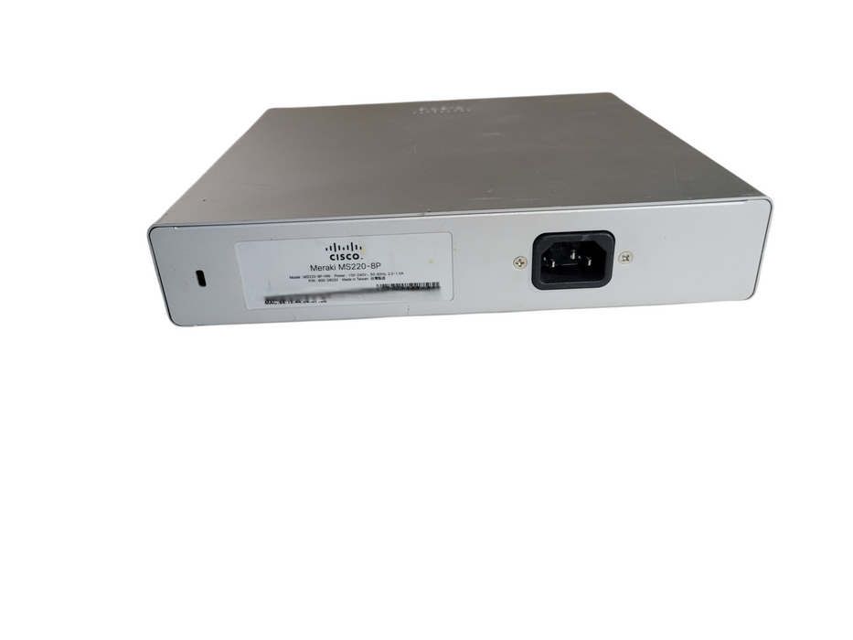 Cisco Meraki MS220-8P-HW | 8-Port Gigabit PoE 2x SFP Managed Switch  (UNCLAIMED)