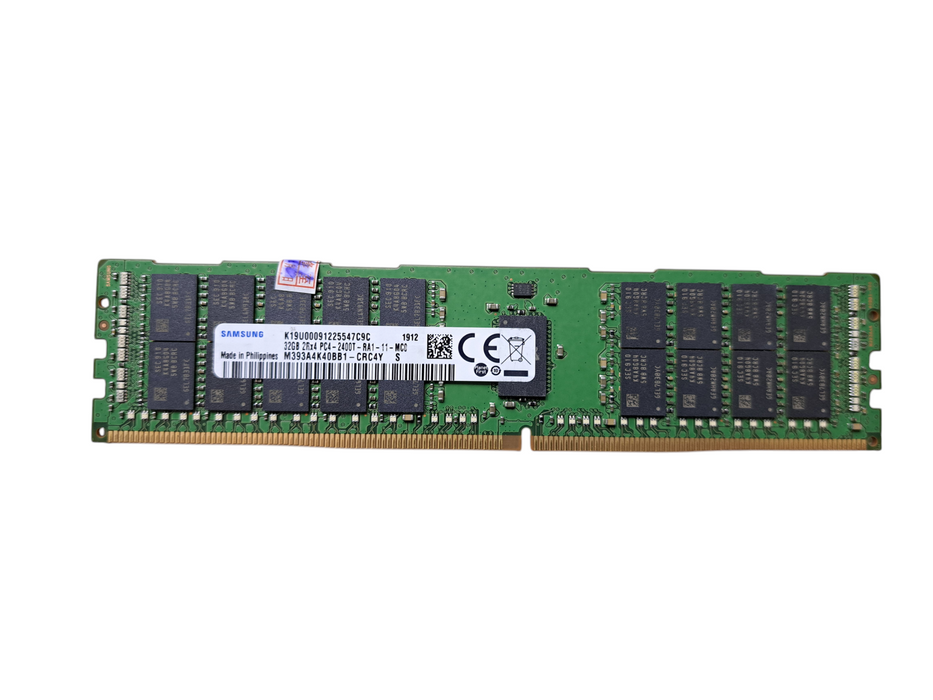 Samsung 32GB 2Rx4 PC4-2400T-RA1 DDR4 Server Memory M393A4K40BB1-CRC