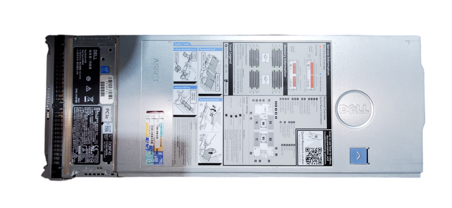 Dell PowerEdge M630 Server Blade | 2x Xeon E5-2620 v3, No RAM/HDD