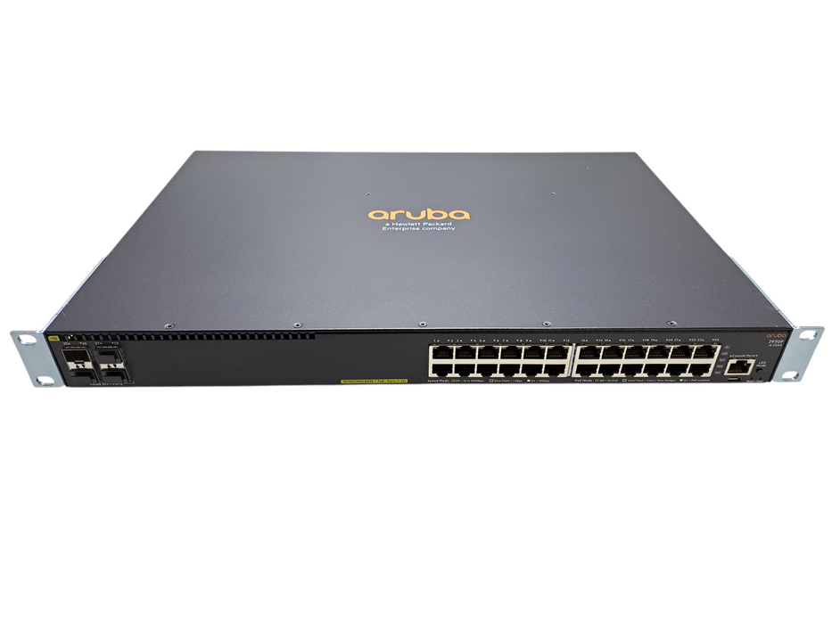 HPE Aruba JL255A 2930F 24G PoE+ 4SFP+ L3 Gigabit Ethernet Network Switch