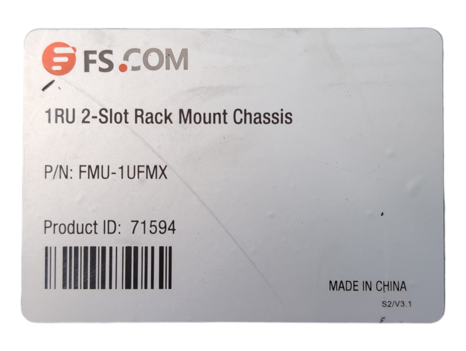 FMU 2-Slot 1U 19" Rack Chassis w/ 8ch Single Fiber DWDM Mux Demux C22-36