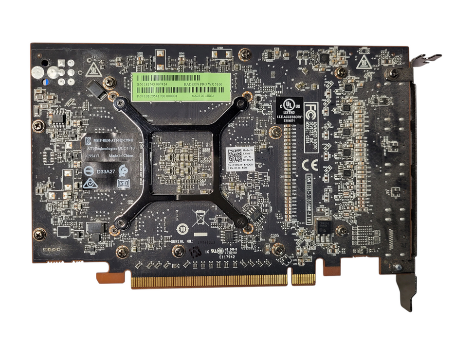 Radeon PRO WX5100 8GB 4X DisplayPort Graphics Card High Profile