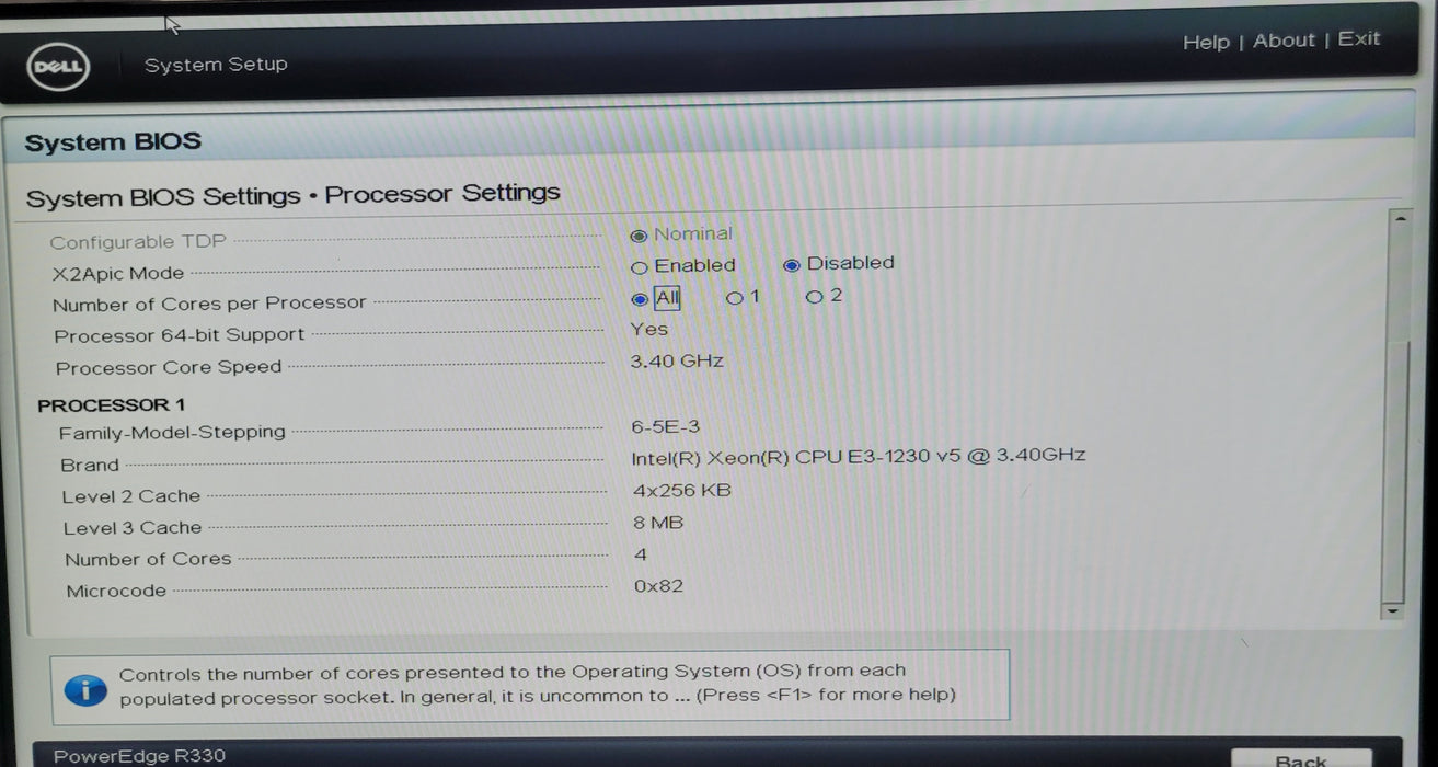 Dell PowerEdge R330 | Xeon E3-1230 v5 @3.40GHz 32GB DDR4 PERC H330 | NO HDD