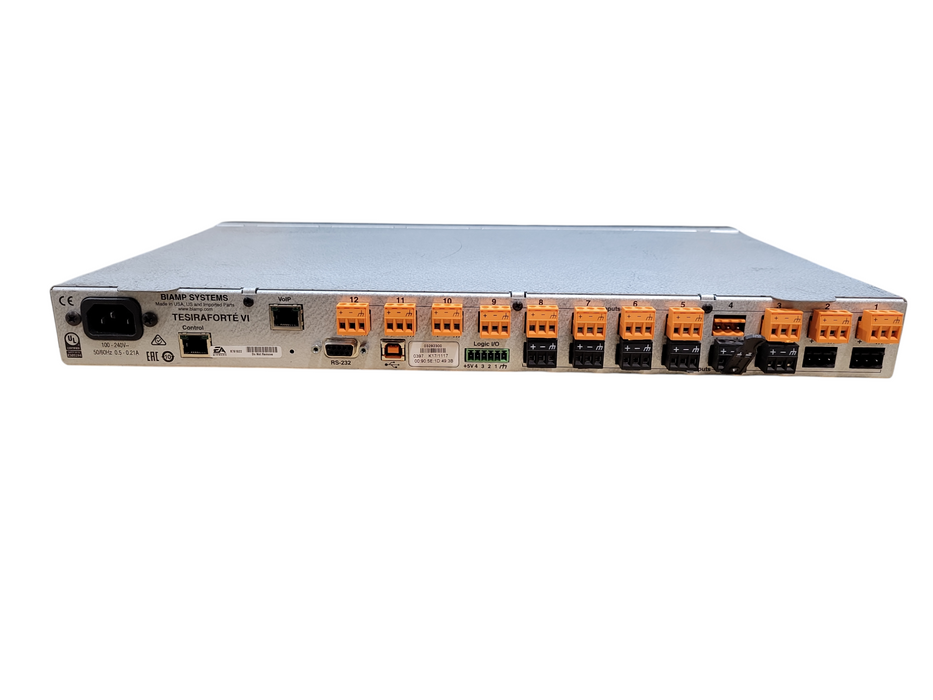 Biamp Systems Tesiraforte AVB VI Digital Audio Signal Processor
