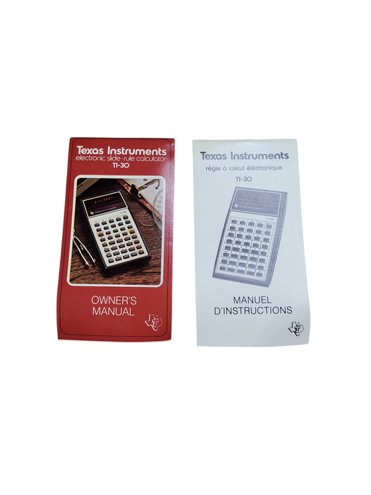 Vintage Texas Instruments TI-30 1976 Calculator + Case/Manual Made in USA