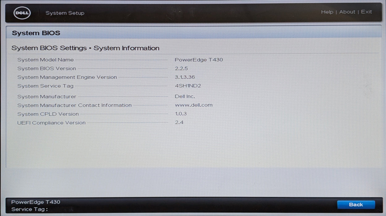 Dell PowerEdge T430 Tower, Xeon E5-2623v4, 32GB DDR4, H330, No HDD
