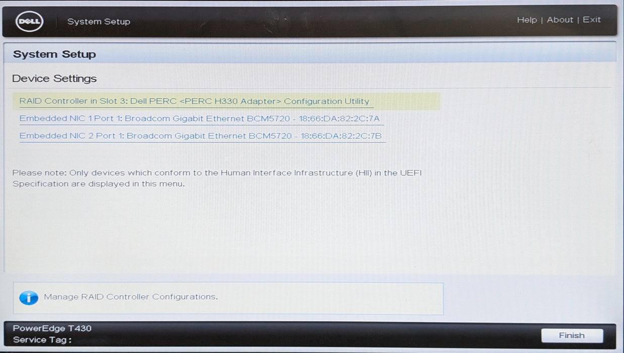 Dell PowerEdge T430 Tower, Xeon E5-2623v4, 32GB DDR4, H330, No HDD
