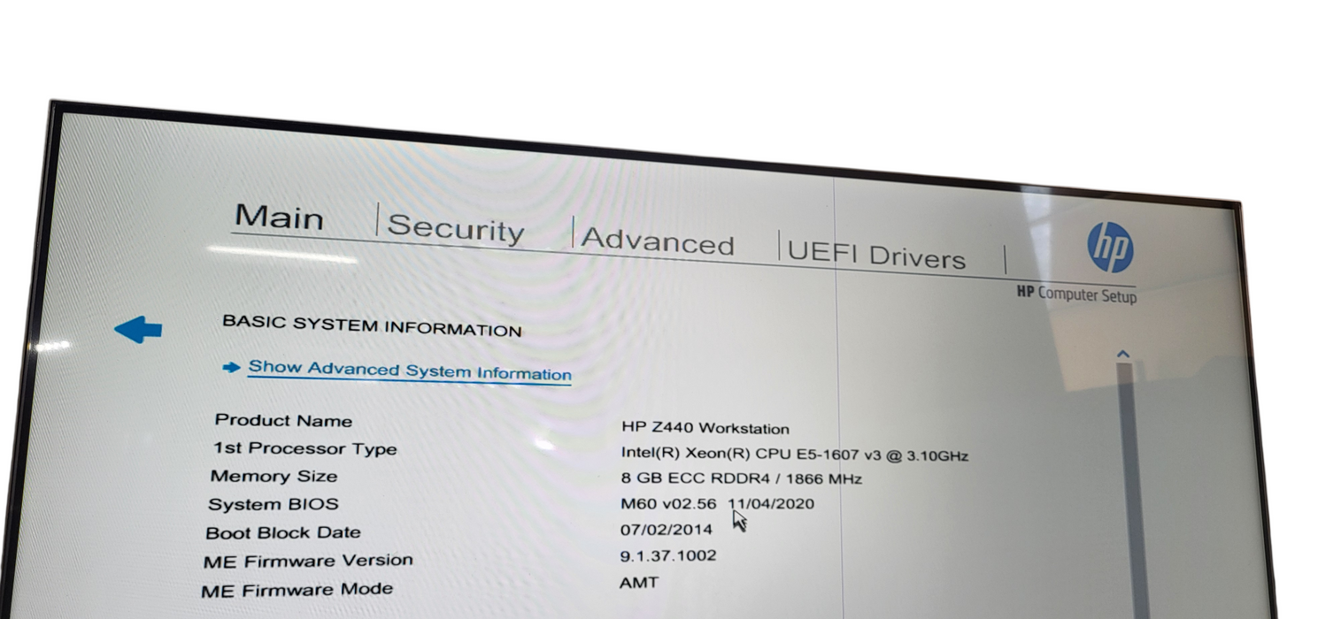 HP Z440 Workstation Xeon E5-1607 V3 | 8GB DDR4 | K2200 | 256GB SSD | 525W