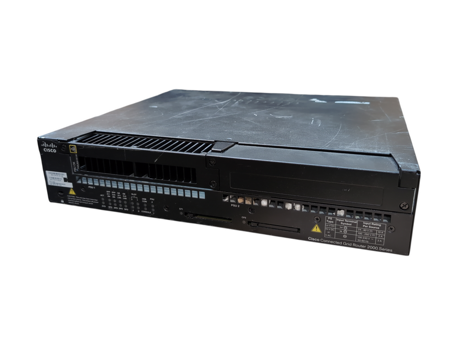 Cisco CGR-2010/K9 V02 Router w/ GRWIC-D-ES-2S-8PC 2x PSU