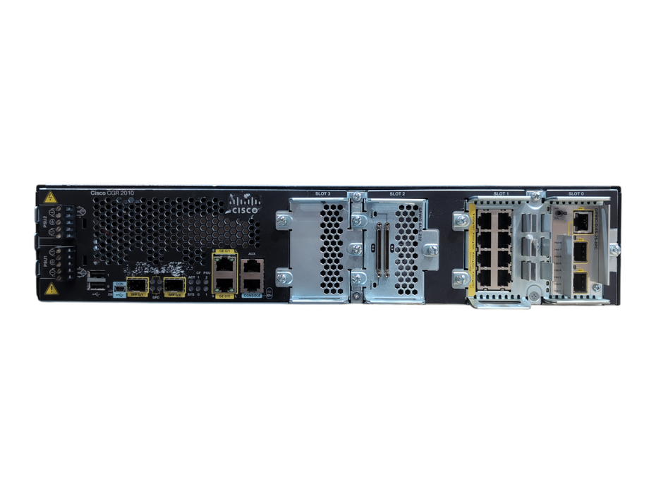 Cisco CGR-2010/K9 V02 Router w/ GRWIC-D-ES-2S-8PC 2x PSU