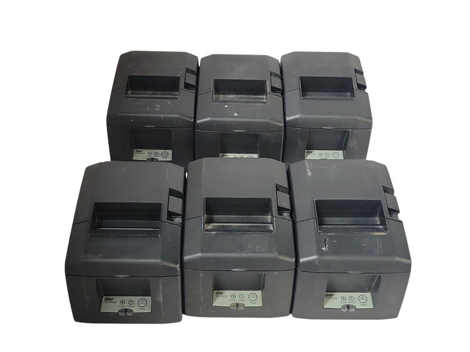 Lot of 6x Star TSP650II Direct Thermal POS Receipt Printer RJ-45 654II, READ