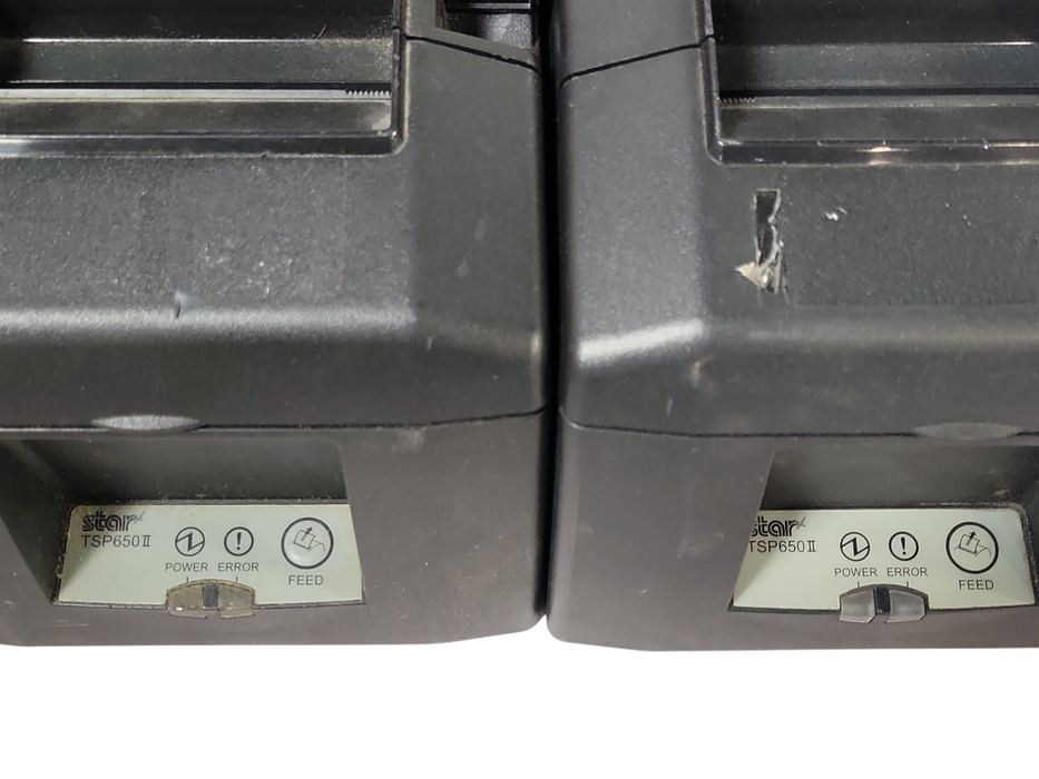 Lot of 6x Star TSP650II Direct Thermal POS Receipt Printer RJ-45 654II, READ