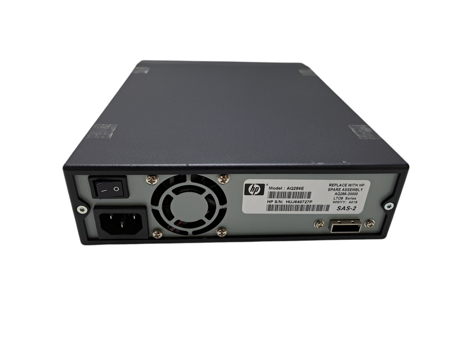 HP LTO6 Ultrium 6250 External SAS HH Tape Drive AQ286E AQ286-20000