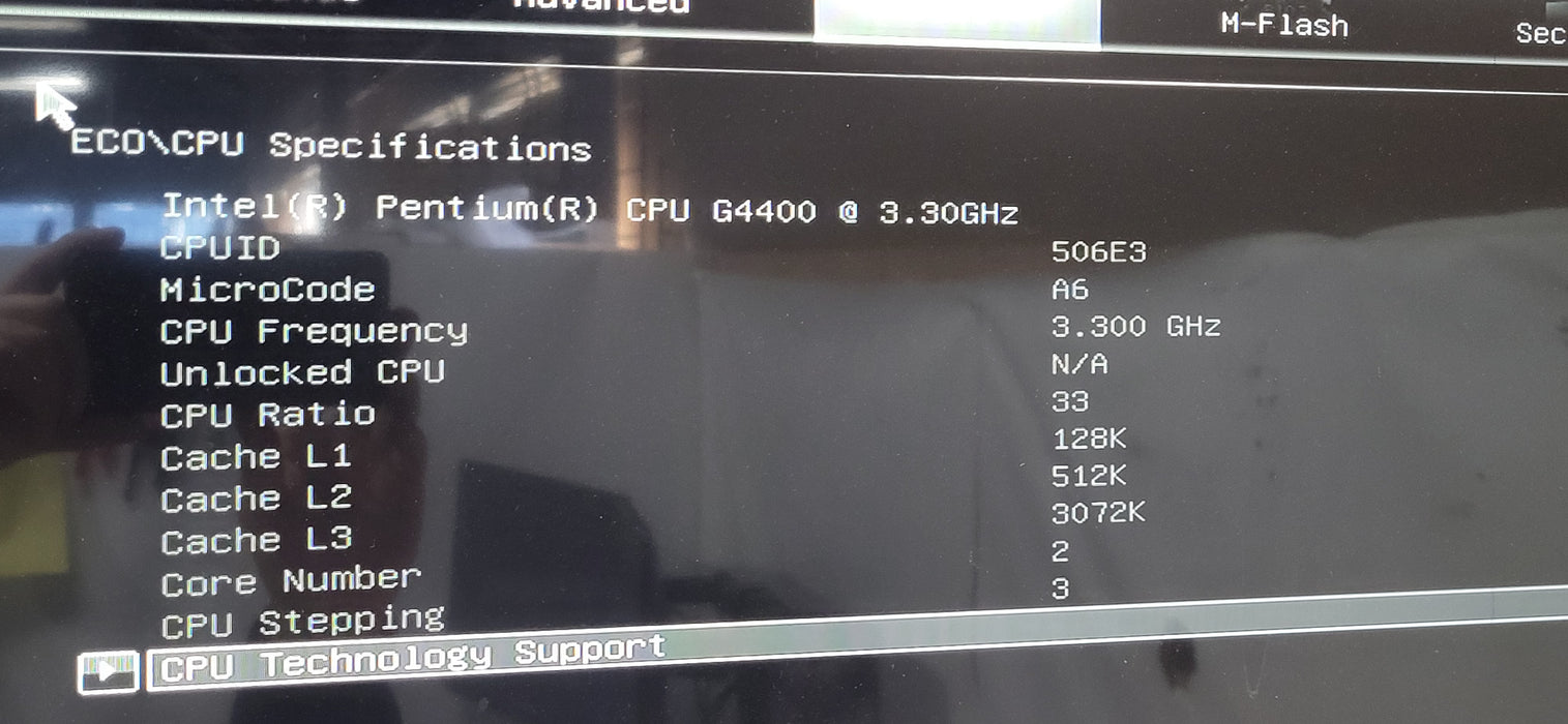 Custom PC MSI H110M ECO Pentium G4400 @3.3GHz CPU | 8GB DDR4 | No HDD