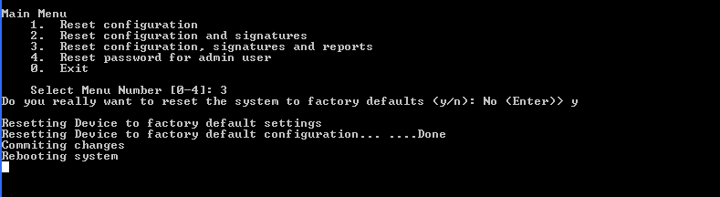 Sophos XG 330 Rev. 2 Firewall Security Network Appliance, Factory Reset
