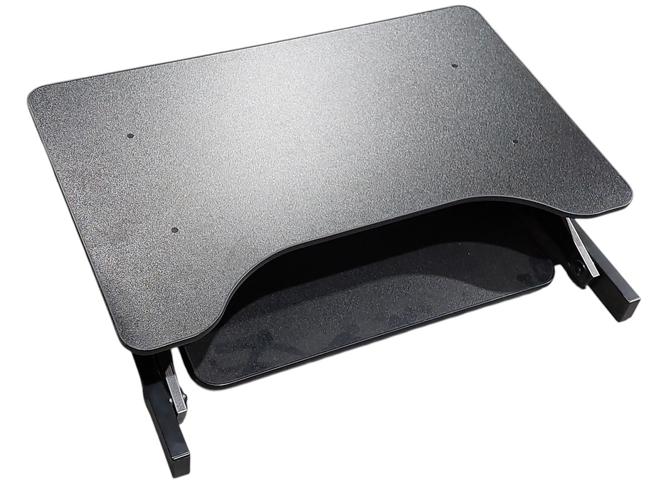 Moveable Desk Platform Black with Keyboard Tray