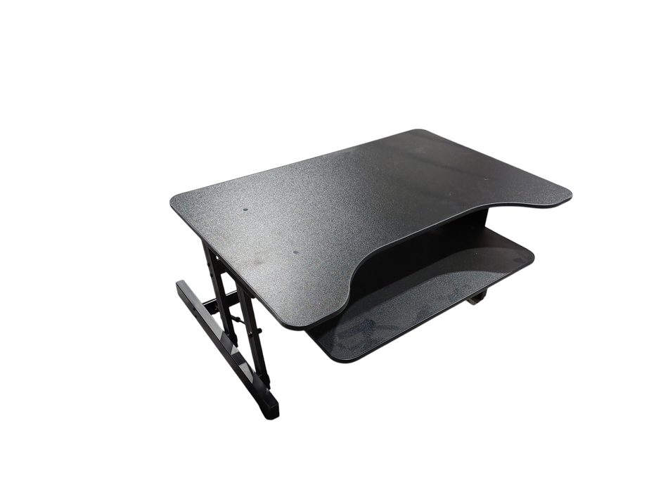 Moveable Desk Platform Black with Keyboard Tray