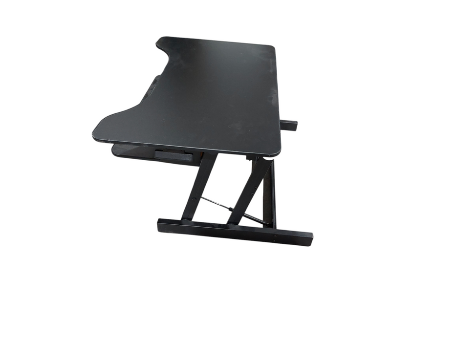 Moveable Desk Platform Black with Keyboard Tray