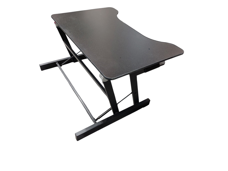 Moveable Desk Platform Black with Keyboard Tray
