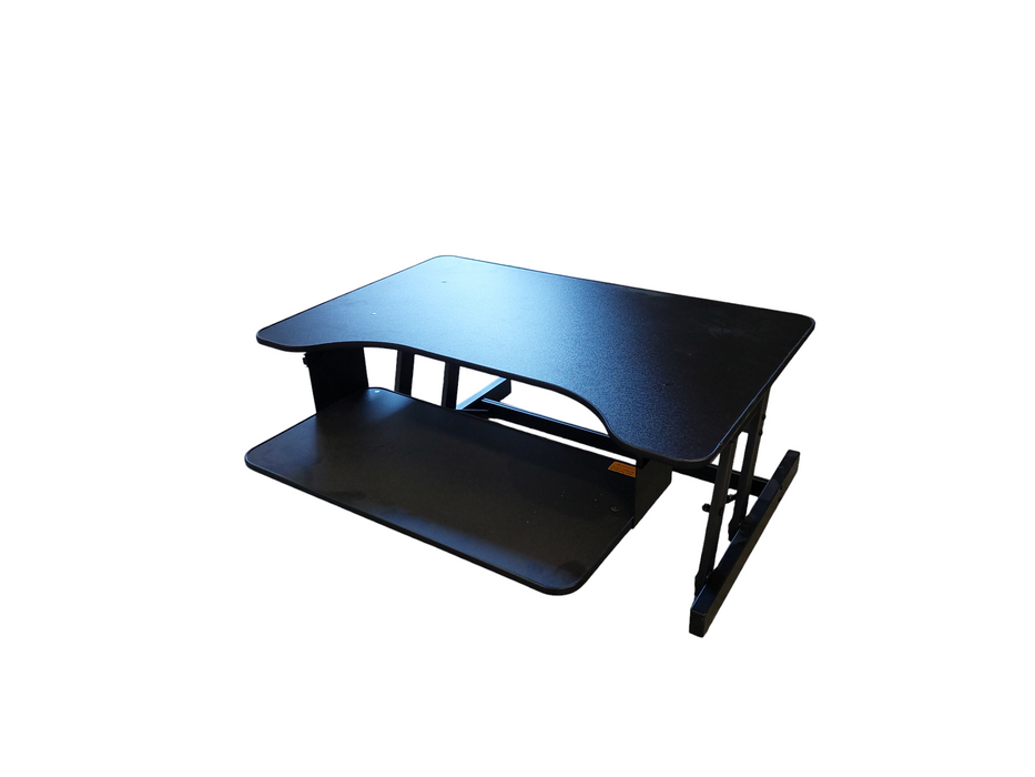 Moveable Desk Platform Black with Keyboard Tray
